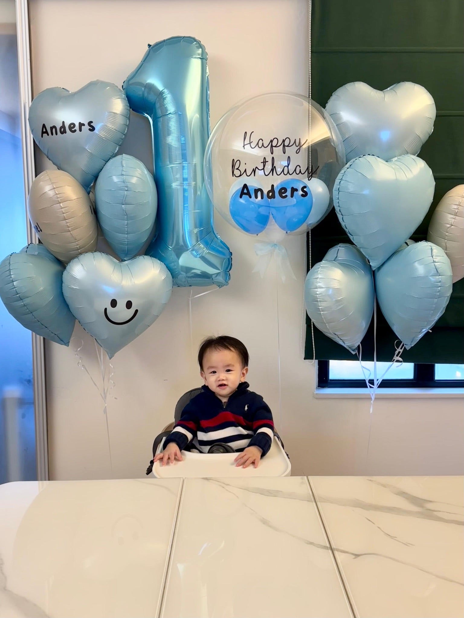 兒童派對 | 數字氣球 | 藍色氣球 | BALLOONHK 氣球專門店