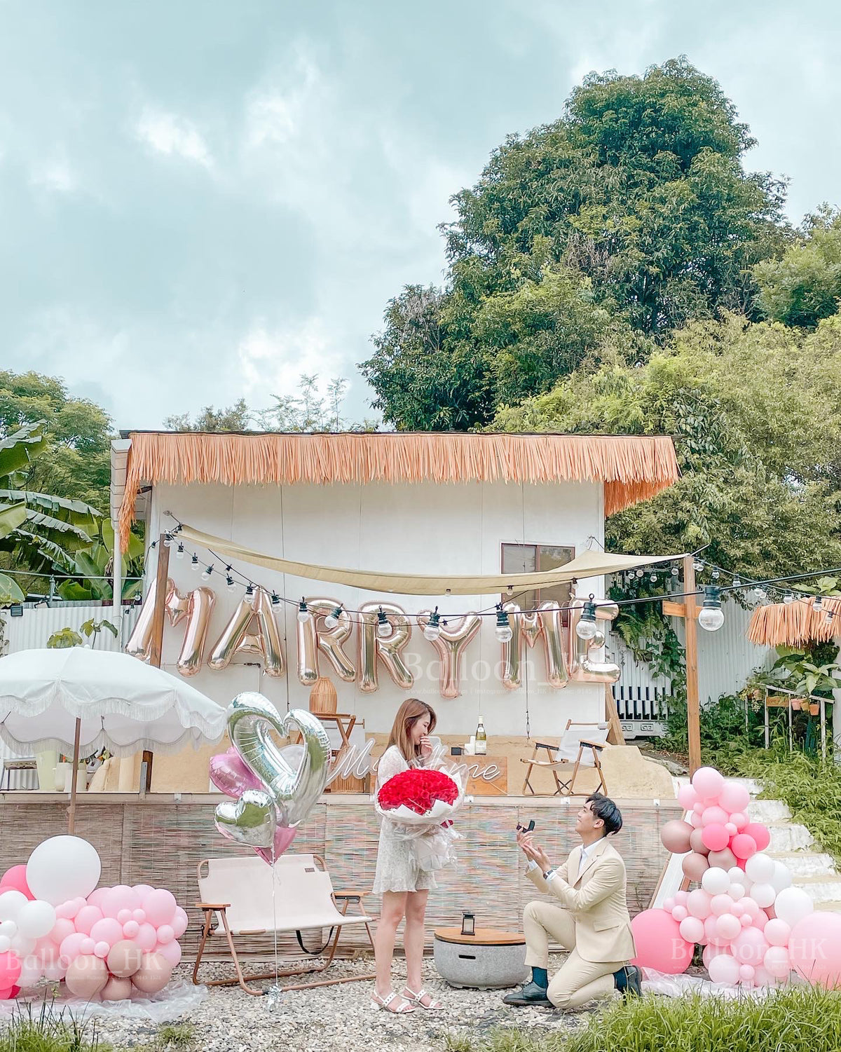 求婚佈置 | 求婚氣球|戶外求婚佈置| Balloon hk