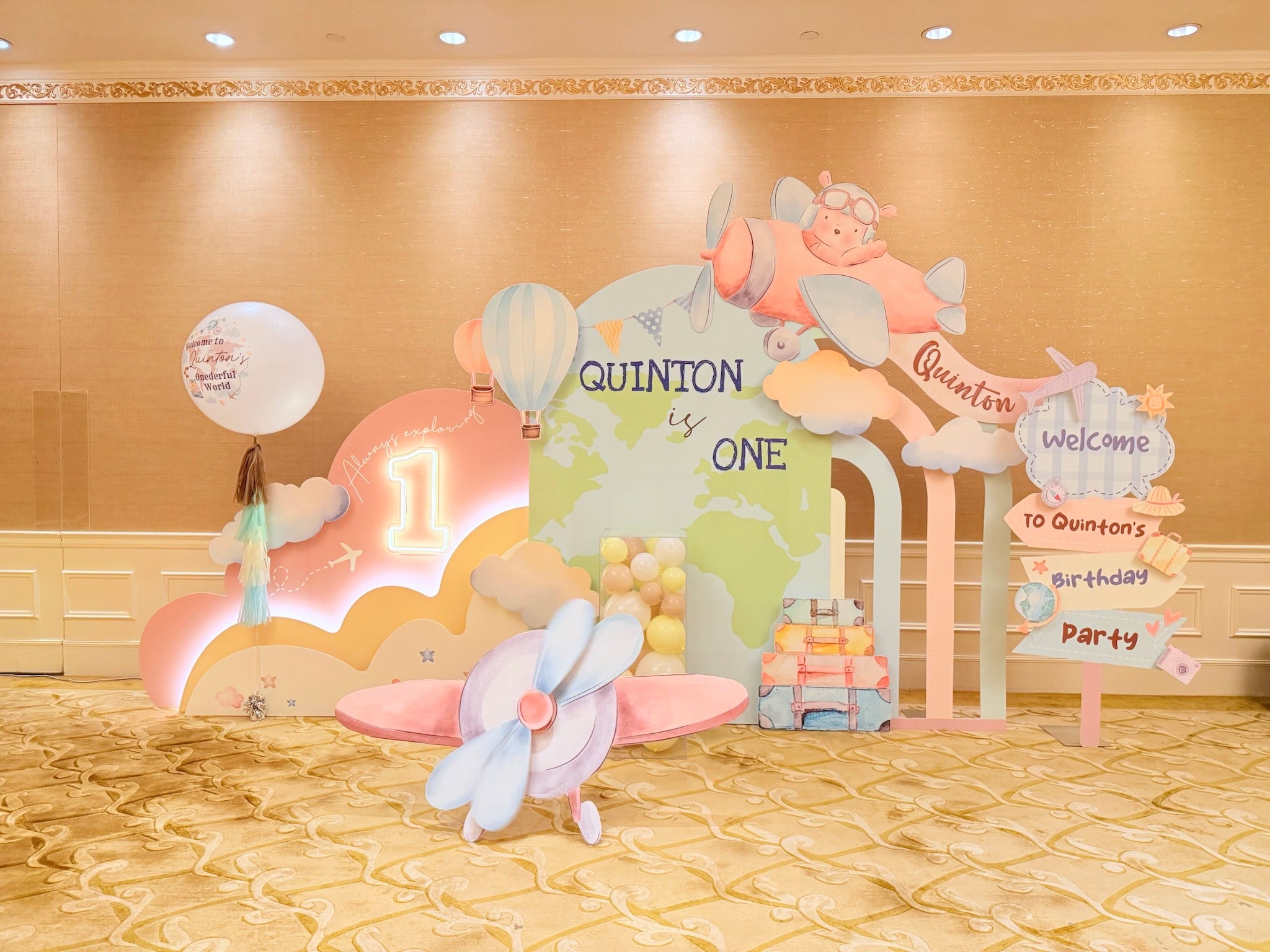 1歲生日|生日氣球|生日佈置|BALLOONHK 氣球專門店