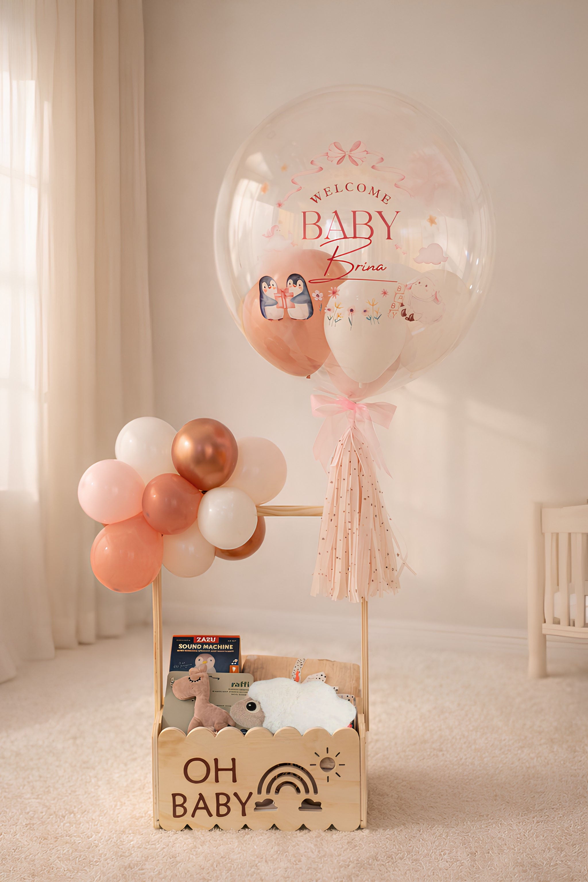 初生嬰兒禮盒｜嬰兒禮籃｜滿月禮物｜Welcome Baby Hamper | BALLOONHK 氣球專門店