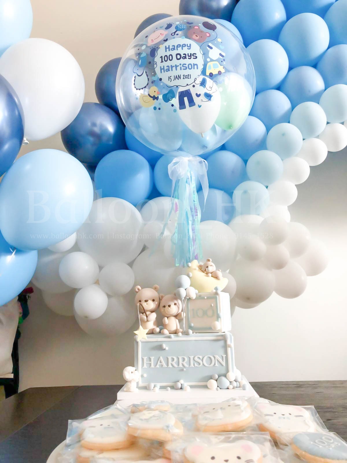 百日宴氣球 |100 Days balloon | BalloonHK