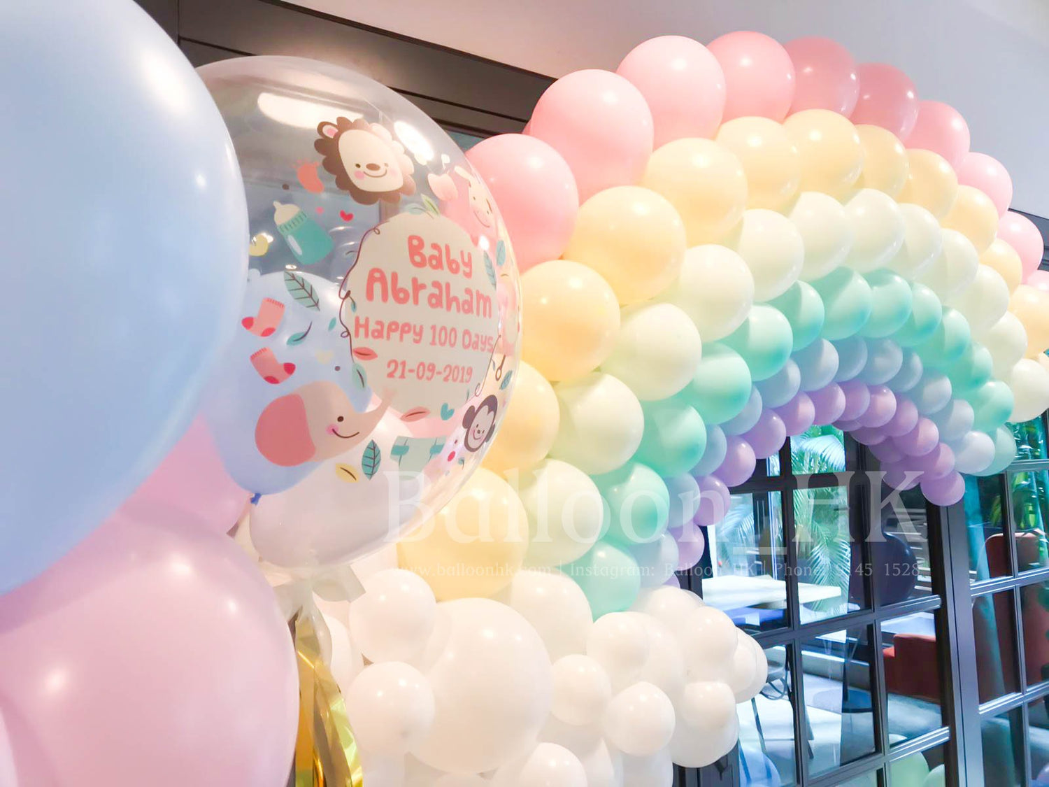 百日宴氣球 |100 Days balloon | BalloonHK