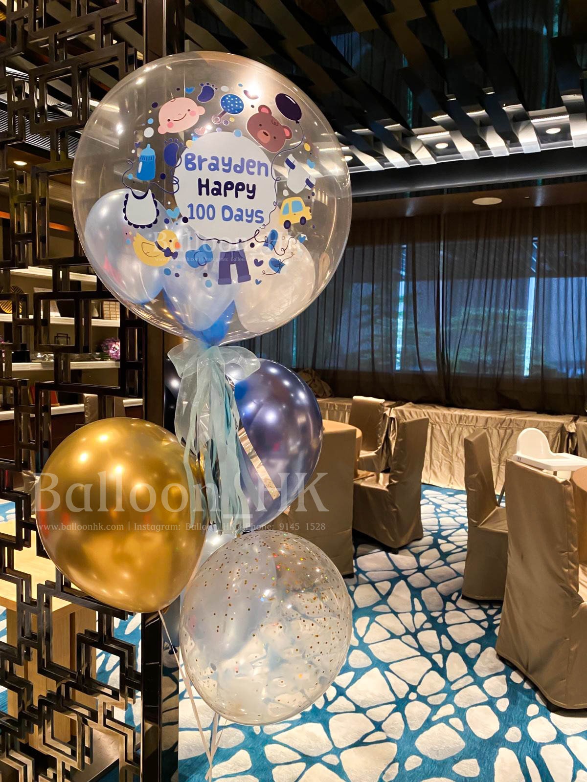 百日宴氣球 |100 Days balloon | BalloonHK