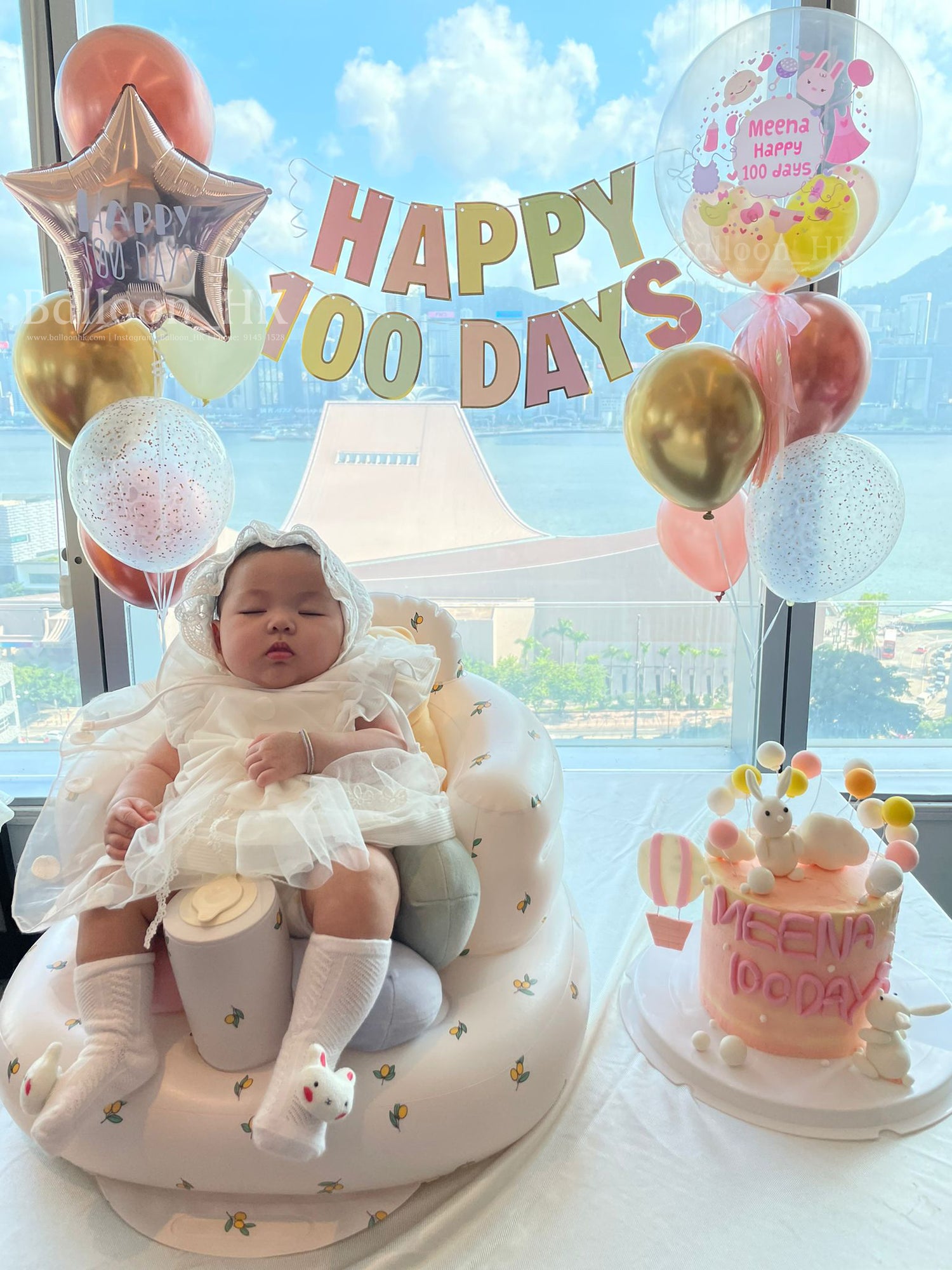 百日宴氣球 |100 Days balloon | BalloonHK