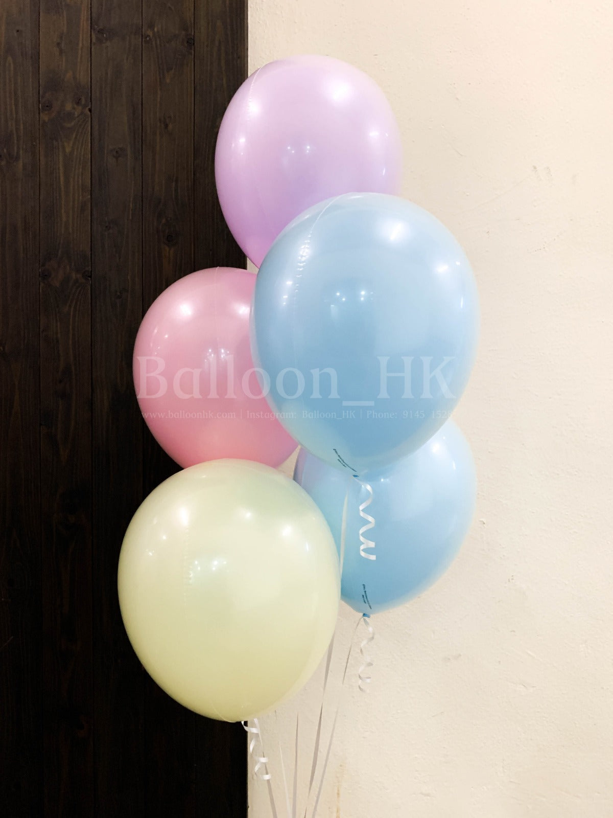 11" 水晶橡膠氣球束