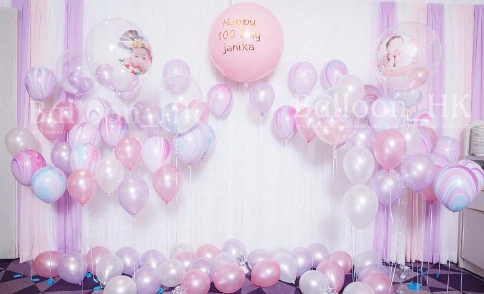 橡膠氣球|Unicorn主題氣球|百日宴氣球|BalloonHK