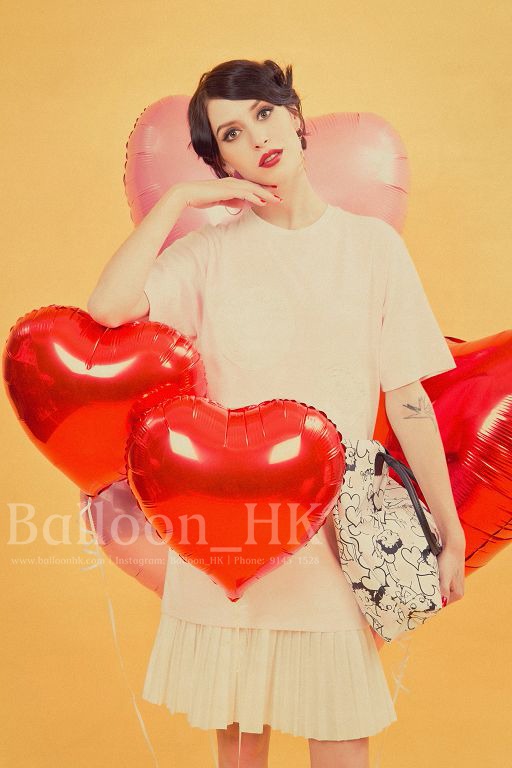心形氣球 |拍攝氣球|氦氣球| BalloonHK