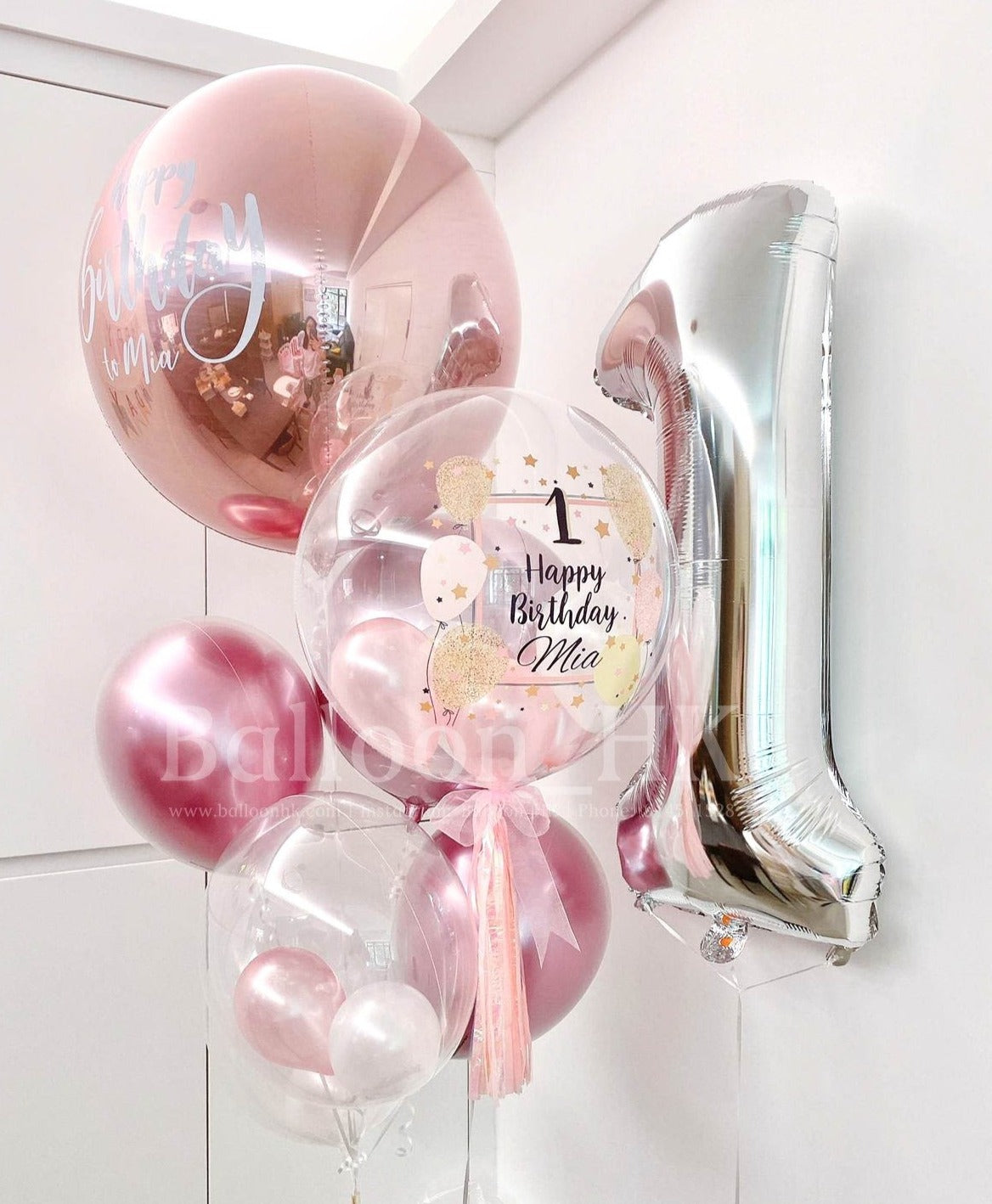 極簡生日氣球套裝|數字氣球|主題配色可選