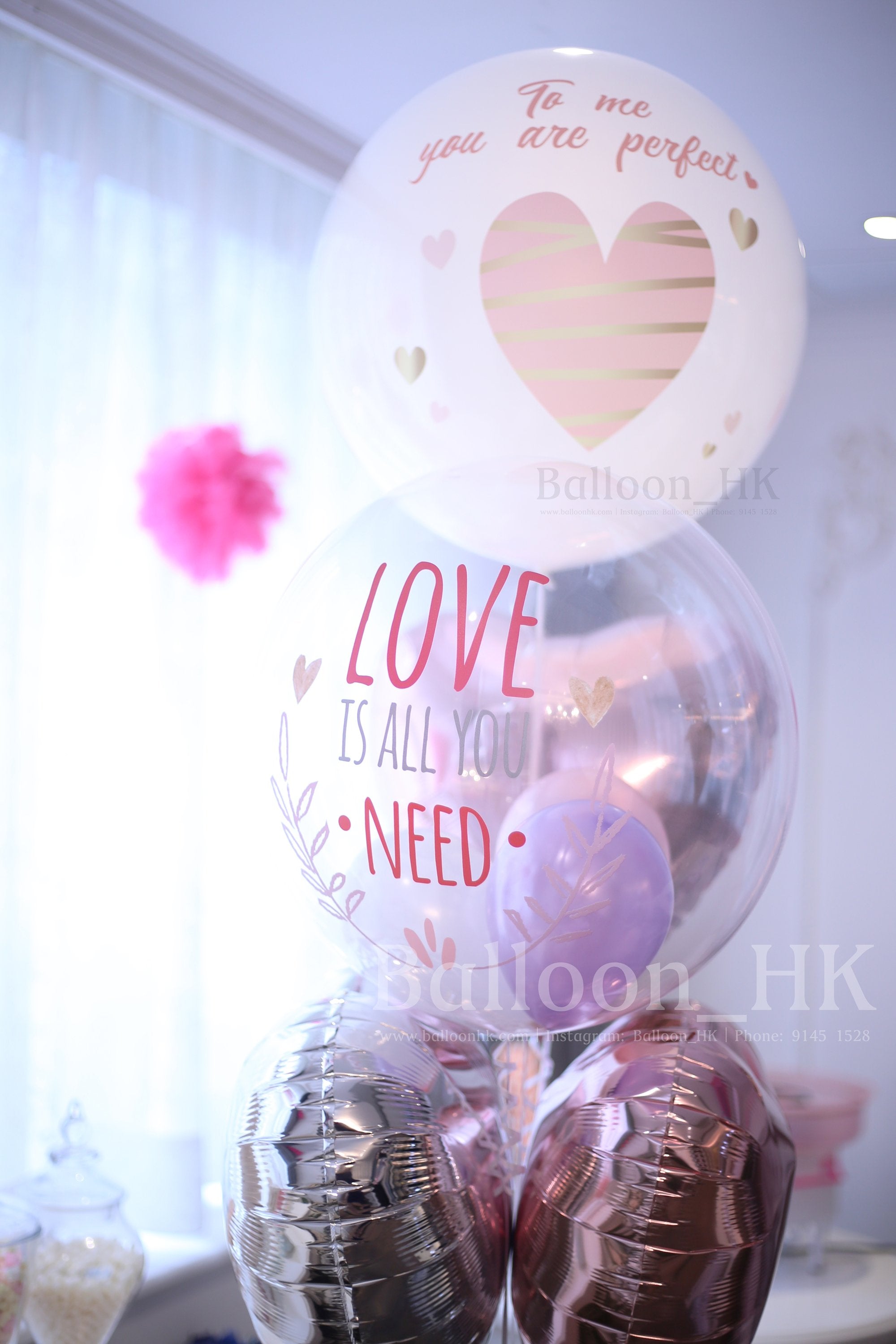 情人節氣球束 4
