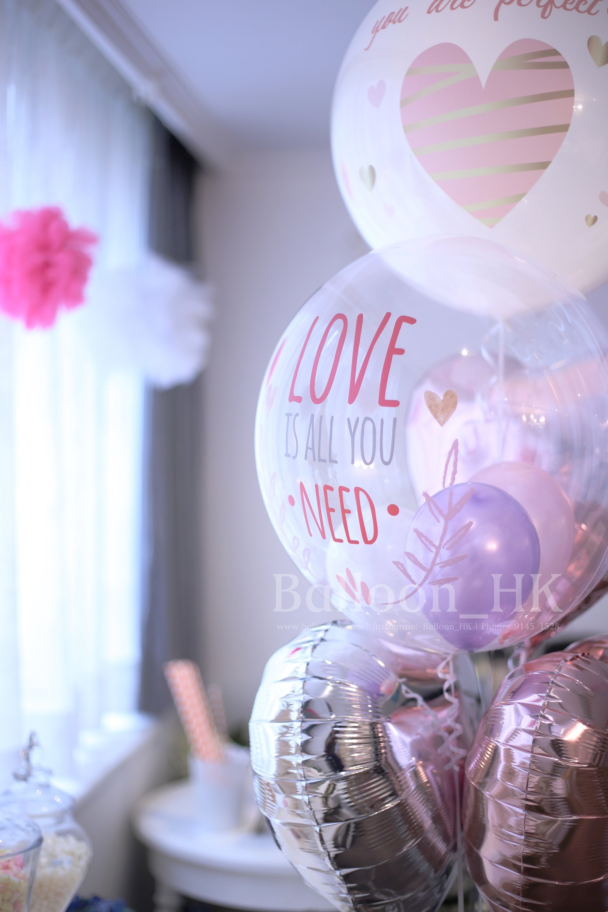 情人節氣球束 4
