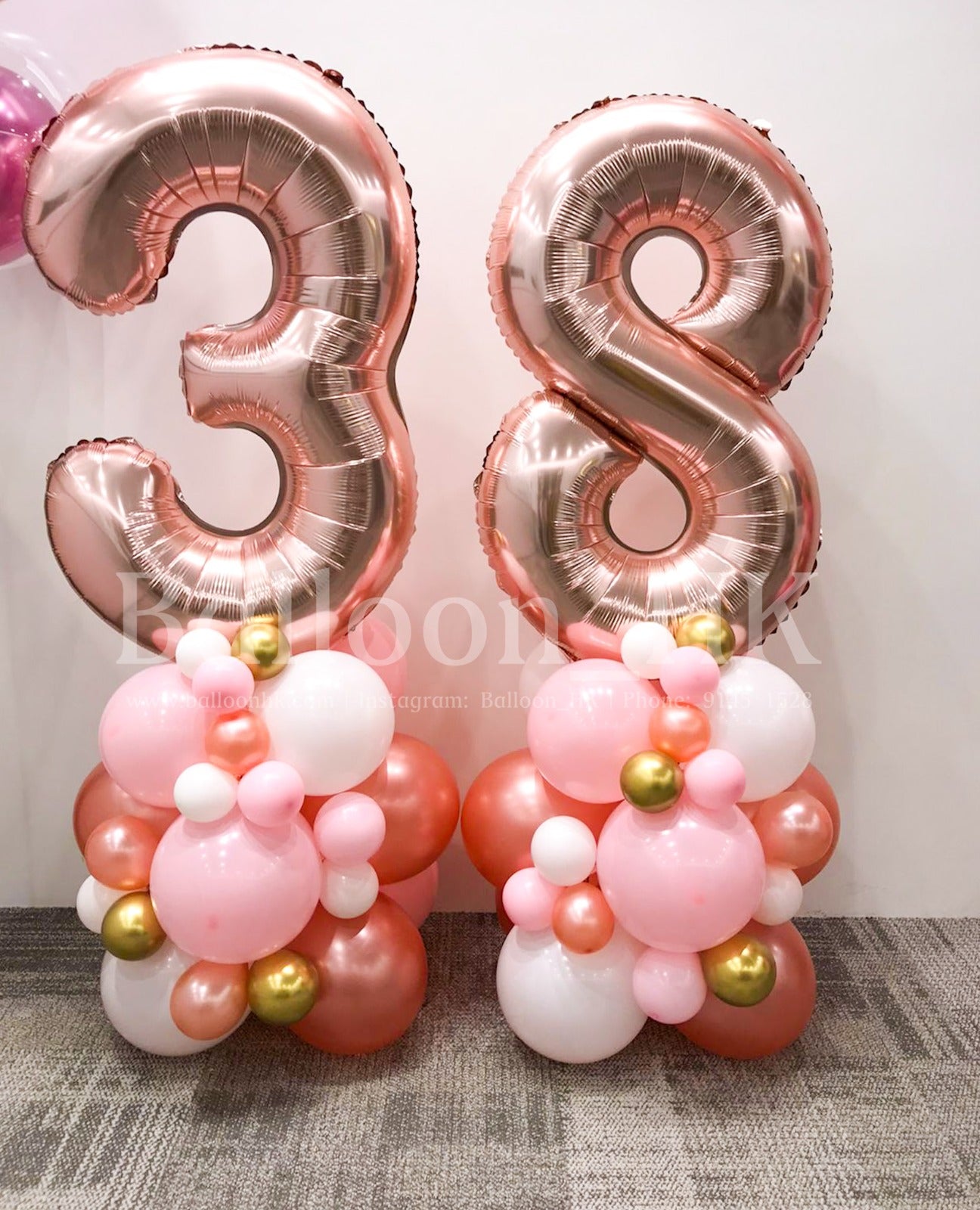 Haillie 數字氣球底座 (7天預訂)