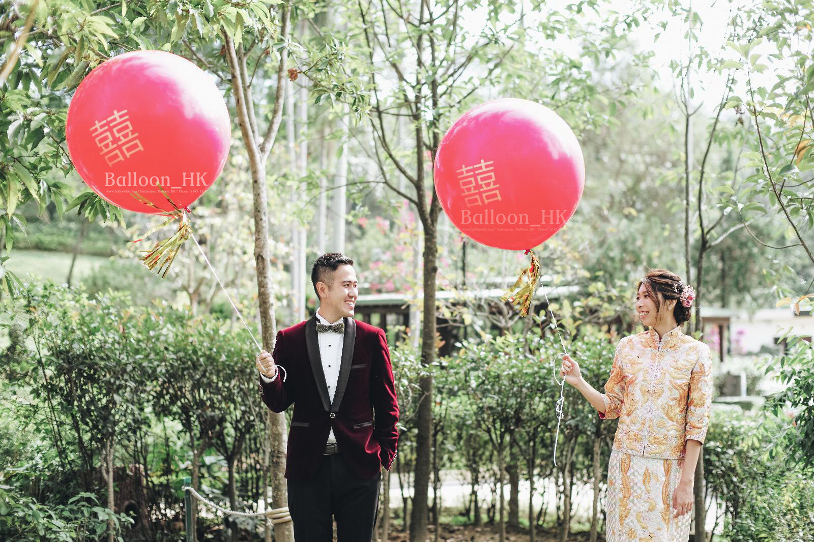 婚禮裝飾氣球|婚禮氣球|中式婚禮|BALLOON HK 氣球專門店