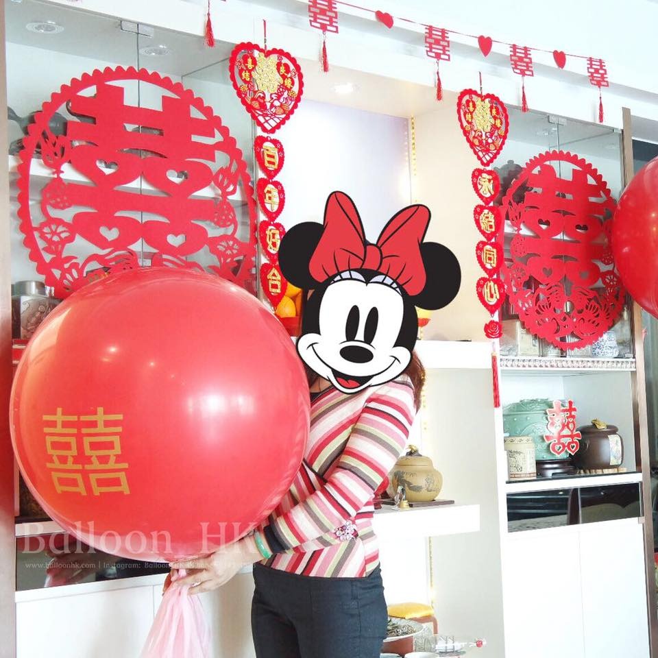 婚房裝飾氣球|婚禮氣球|婚房佈置|BALLOONHK 氣球專門店