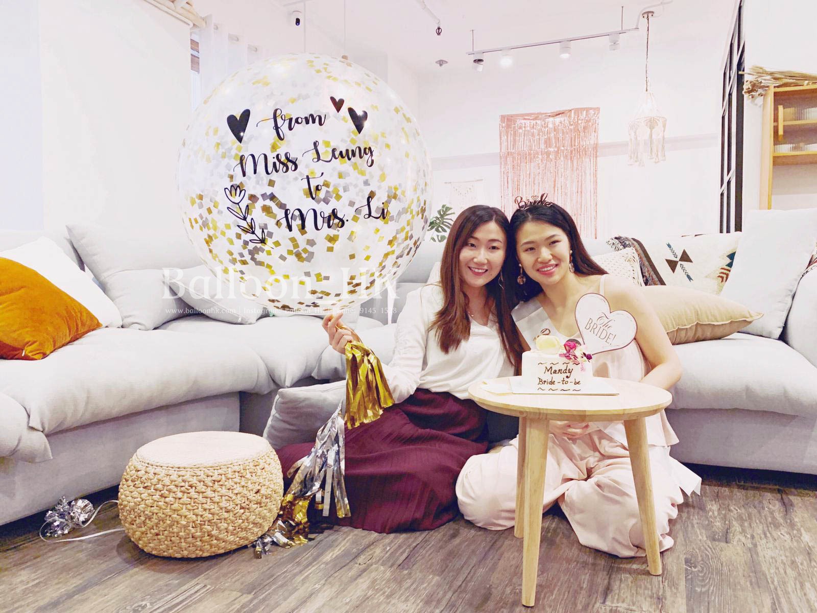 婚前派對氣球|bridal shower氣球|bridal shower佈置|BALLOON HK 氣球專門店