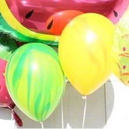 11" 橡膠瑪瑙氣球-西瓜綠