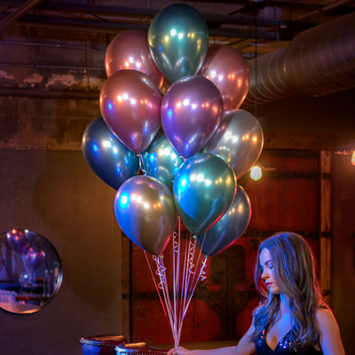 11" 金屬面橡膠氣球