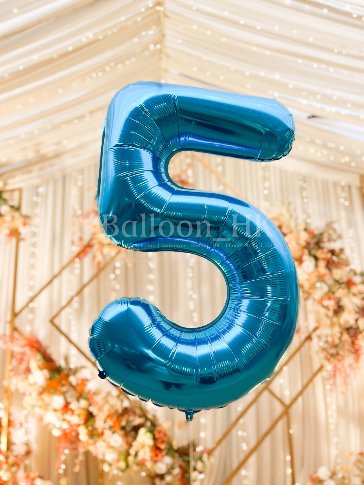 藍色氣球|數字氣球|錫紙氣球 | Balloon HK