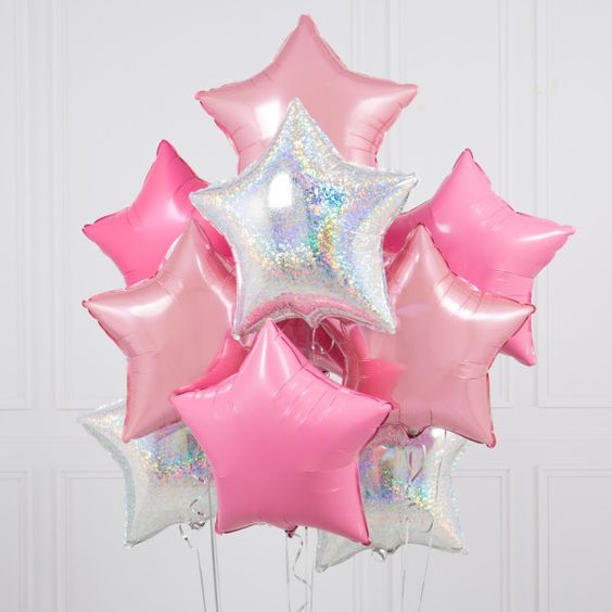 18" 星形-鐳射銀色