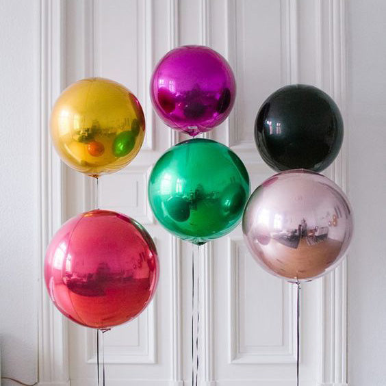 14" 球狀鋁膜 - 紅色