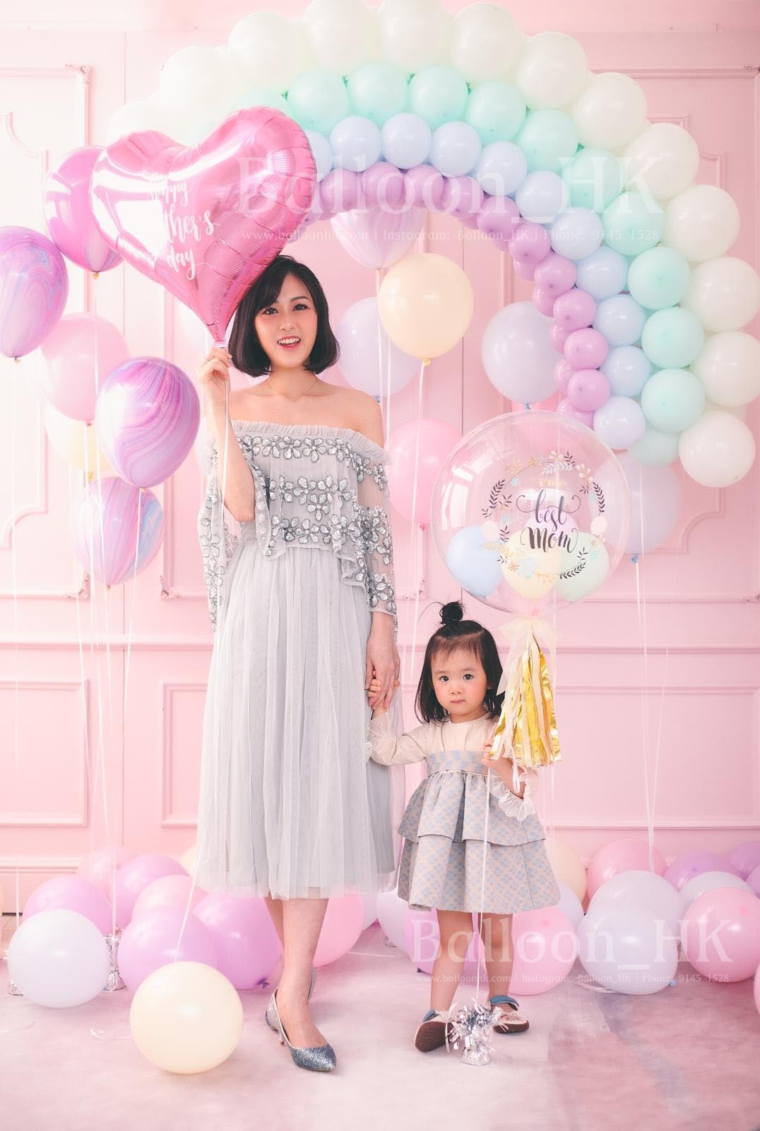 彩印水晶馬卡龍波中波+裝飾 (母親節)