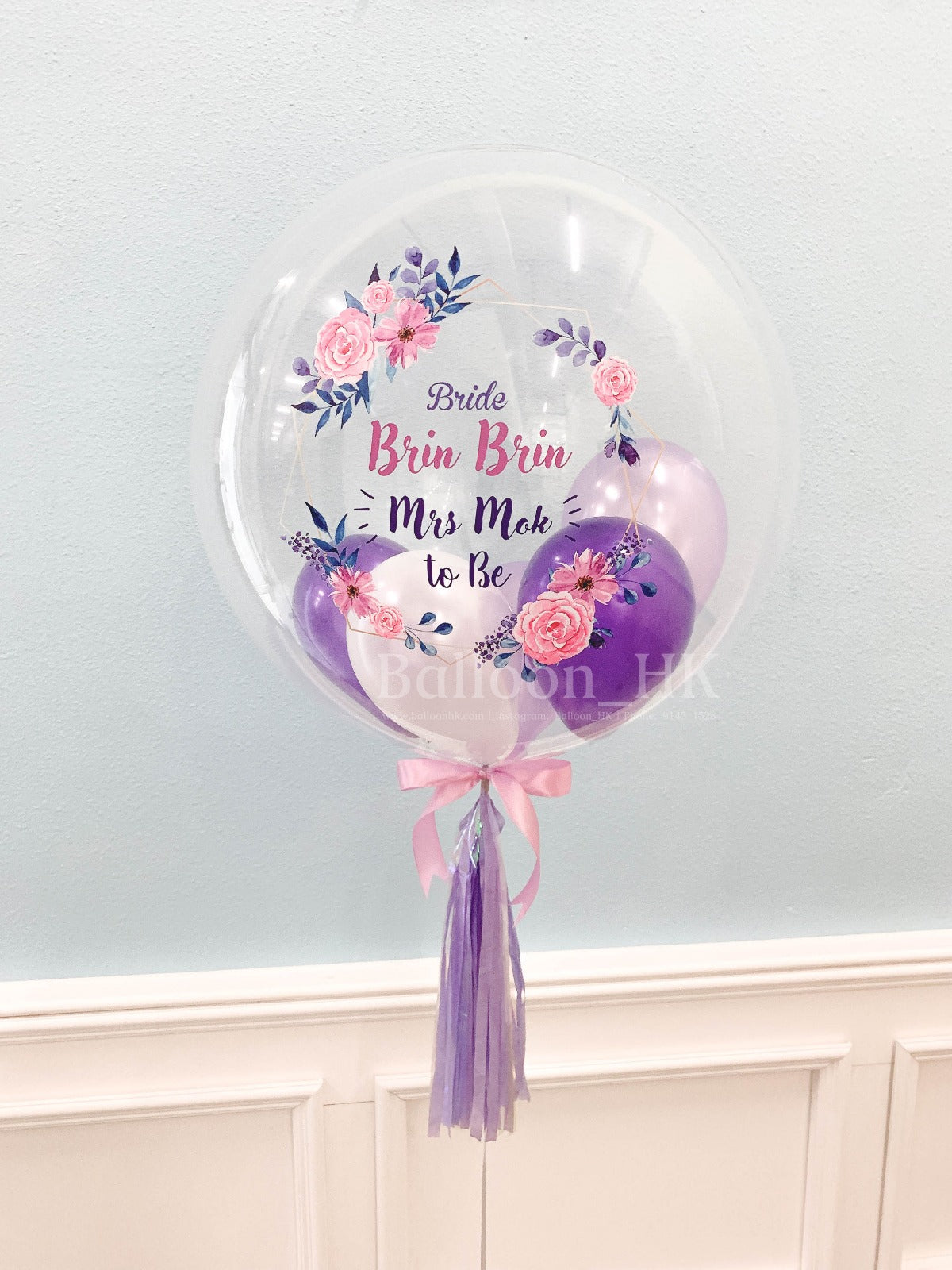 Bridal Shower 彩印水晶波中波+裝飾