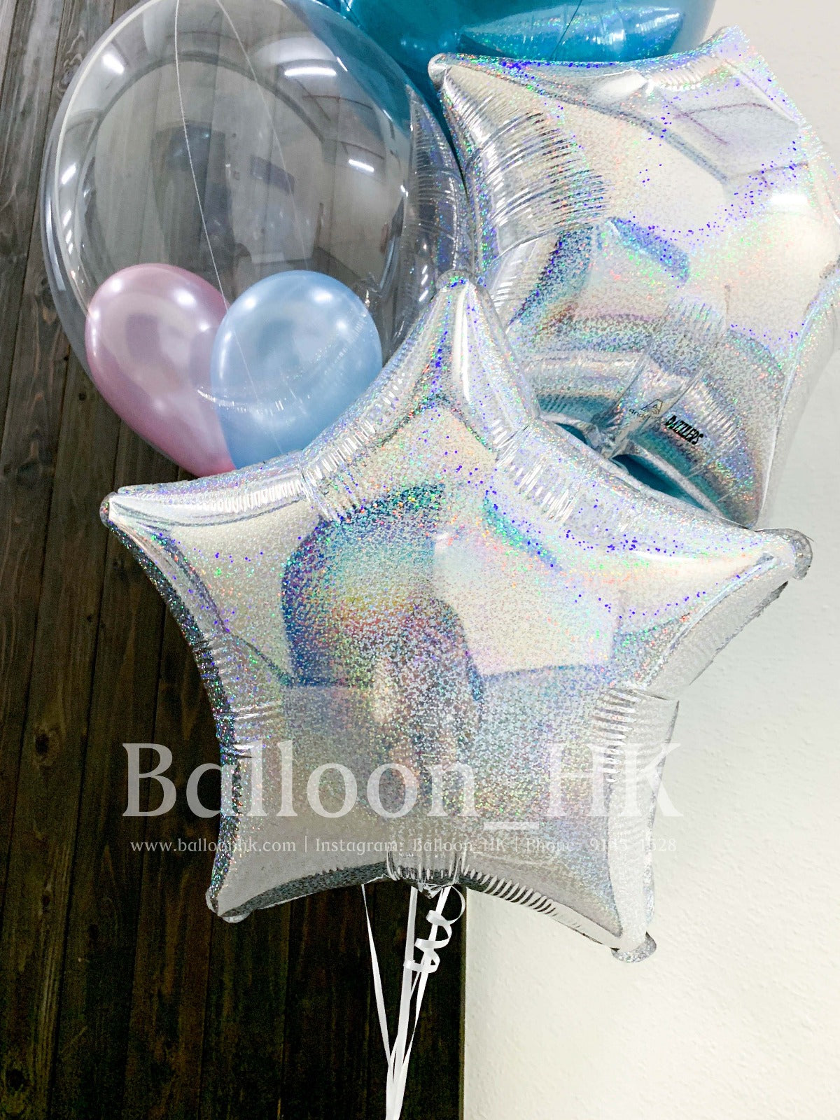 18" 星形-鐳射銀色