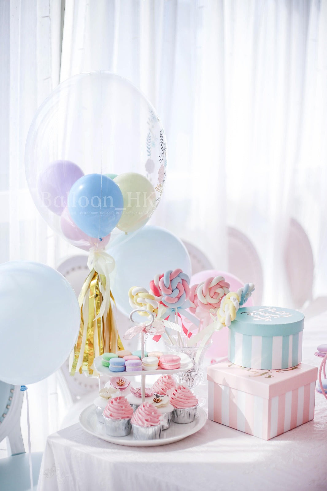 彩印水晶馬卡龍波中波+裝飾 (母親節)