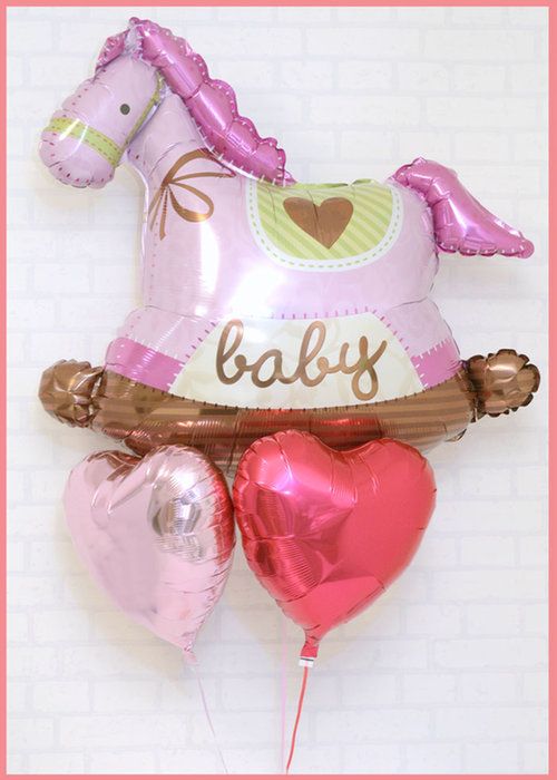 粉紅木馬 |氫氣球|氦氣球|錫紙氣球| BalloonHK