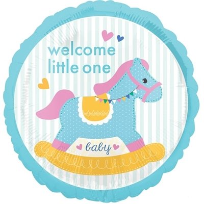 圓形間條木馬|氫氣球|氦氣球|錫紙氣球| BalloonHK