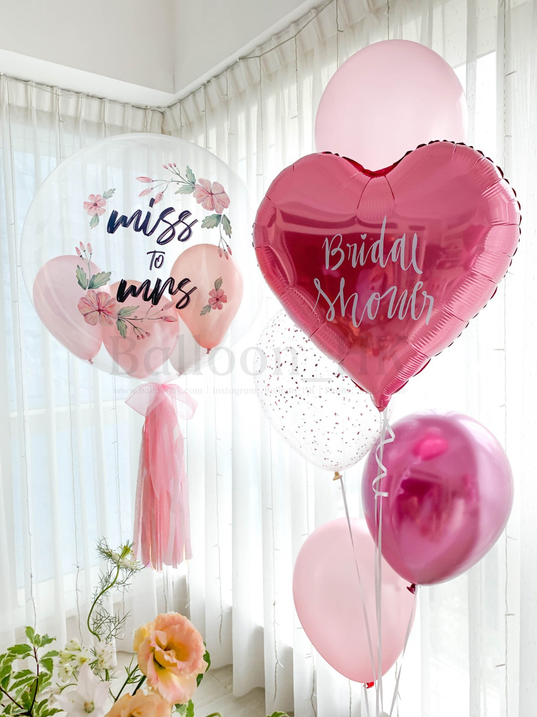 婚前派對氣球|bridal shower佈置|bridal shower氣球| Balloon HK