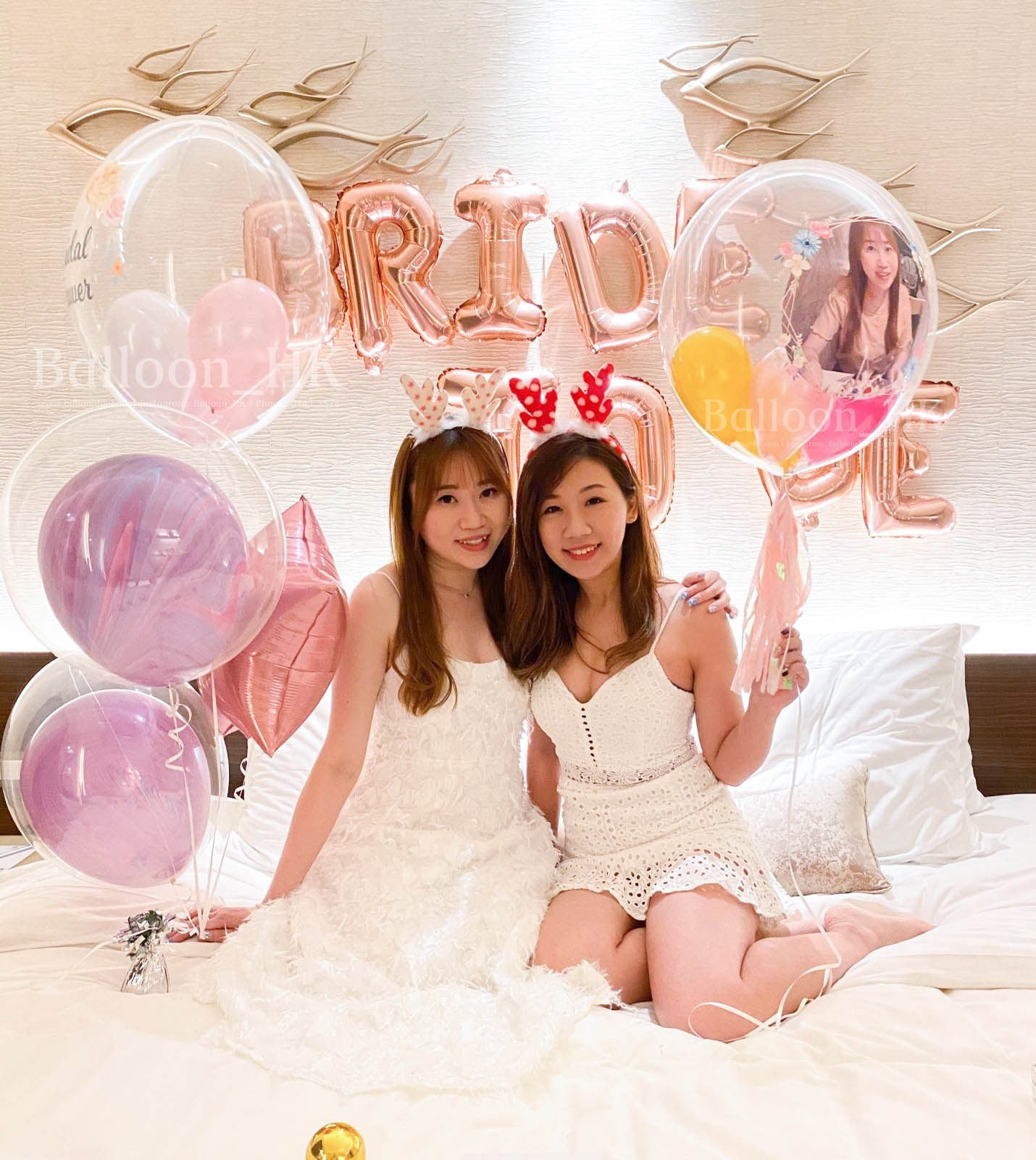 婚前派對氣球|bridal shower佈置|bridal shower氣球| Balloon HK