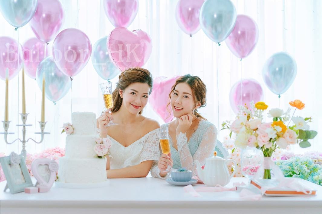 婚前派對氣球|影樓拍攝|bridal shower氣球| Balloon HK