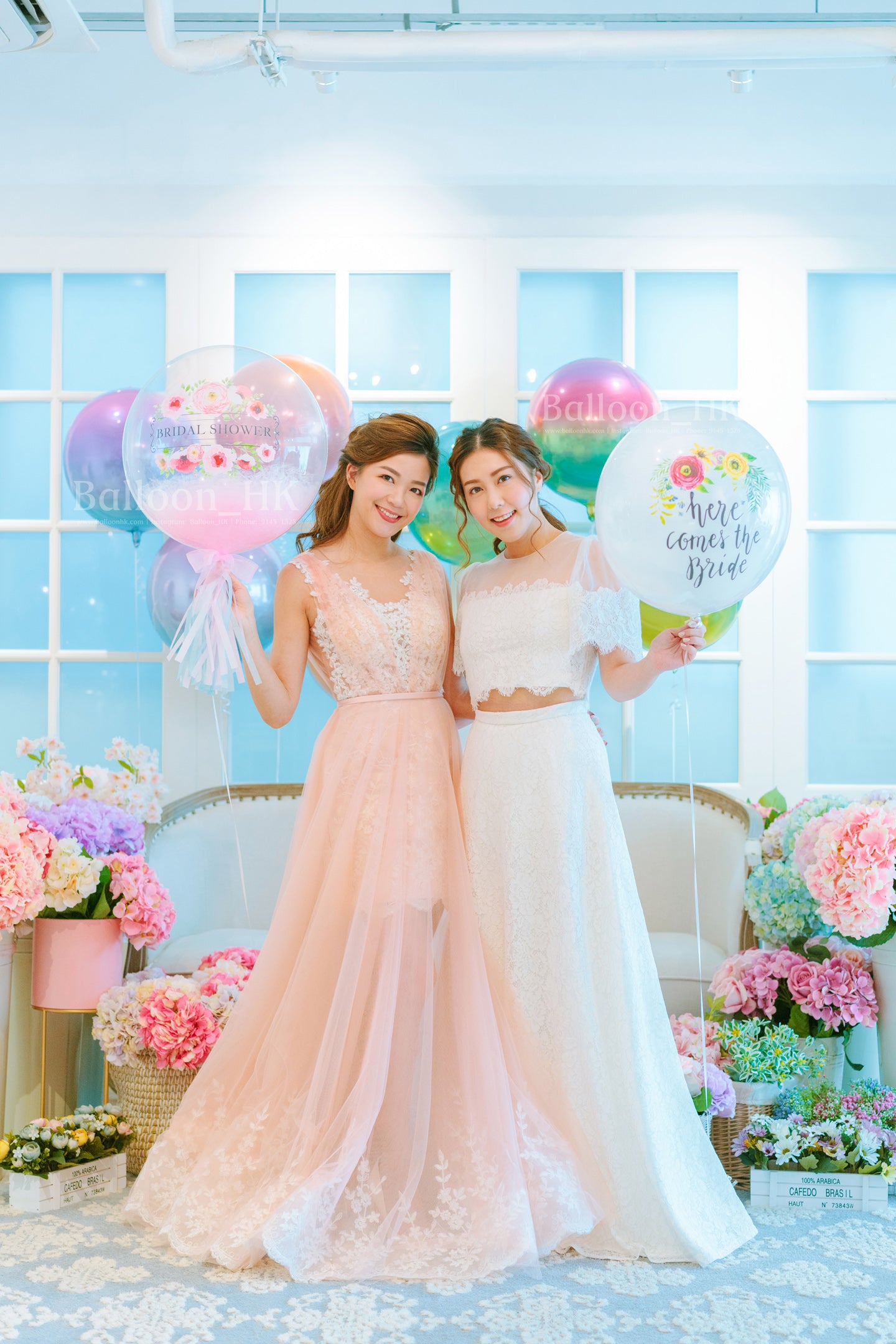 婚前派對氣球|bridal shower佈置|bridal shower氣球| Balloon HK
