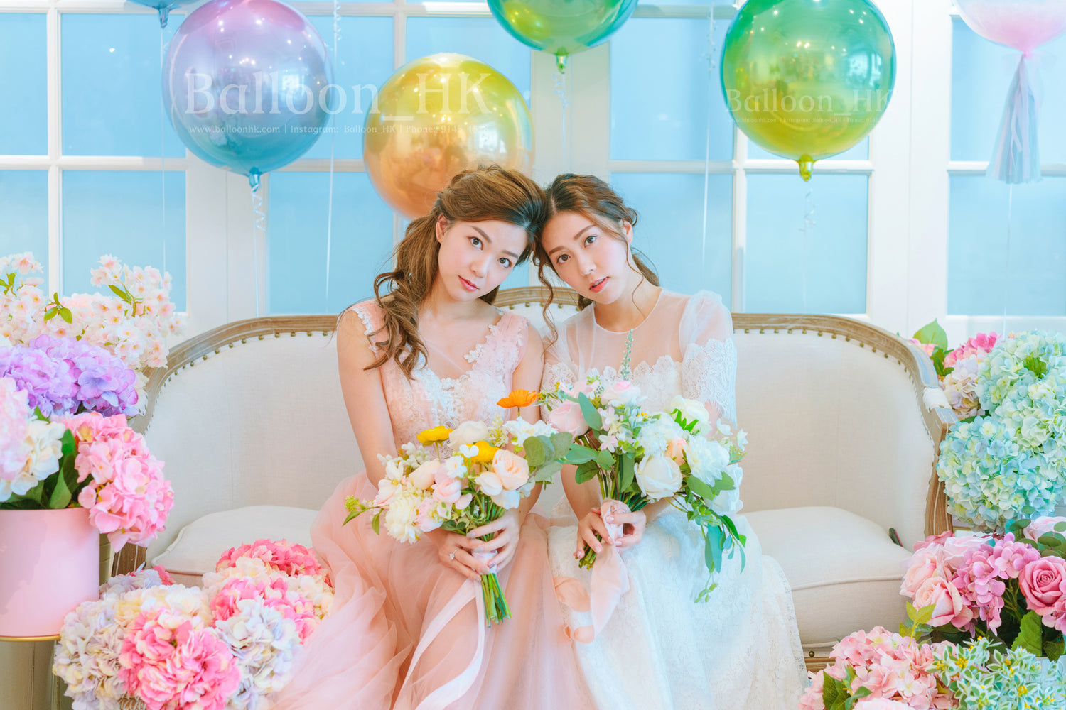 婚前派對氣球|婚前派對拍攝|bridal shower氣球| BalloonHK