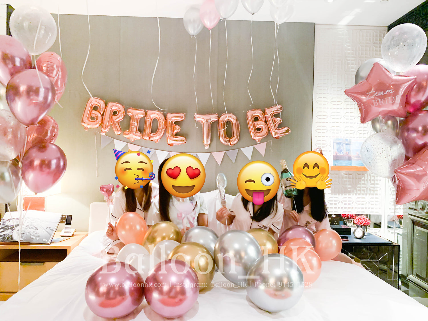 婚前派對氣球|婚前派對拍攝|bridal shower氣球| BalloonHK