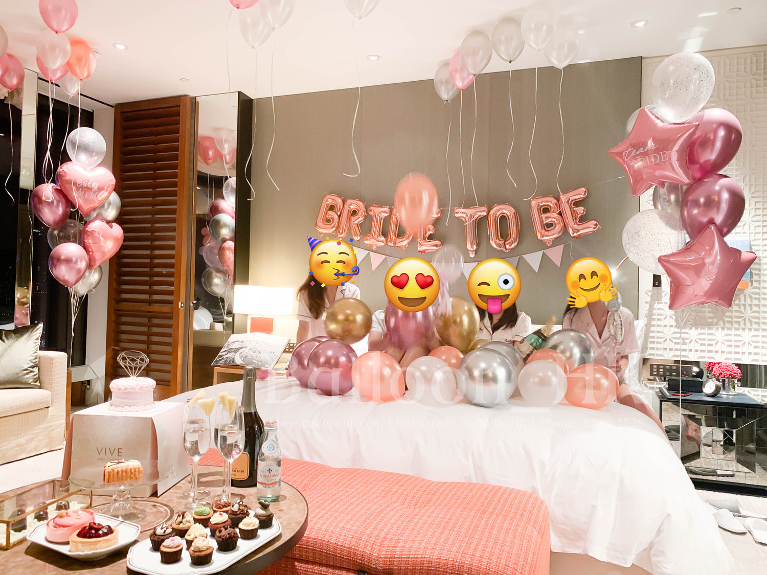 婚前派對氣球|bridal shower佈置|bridal shower氣球| BalloonHK