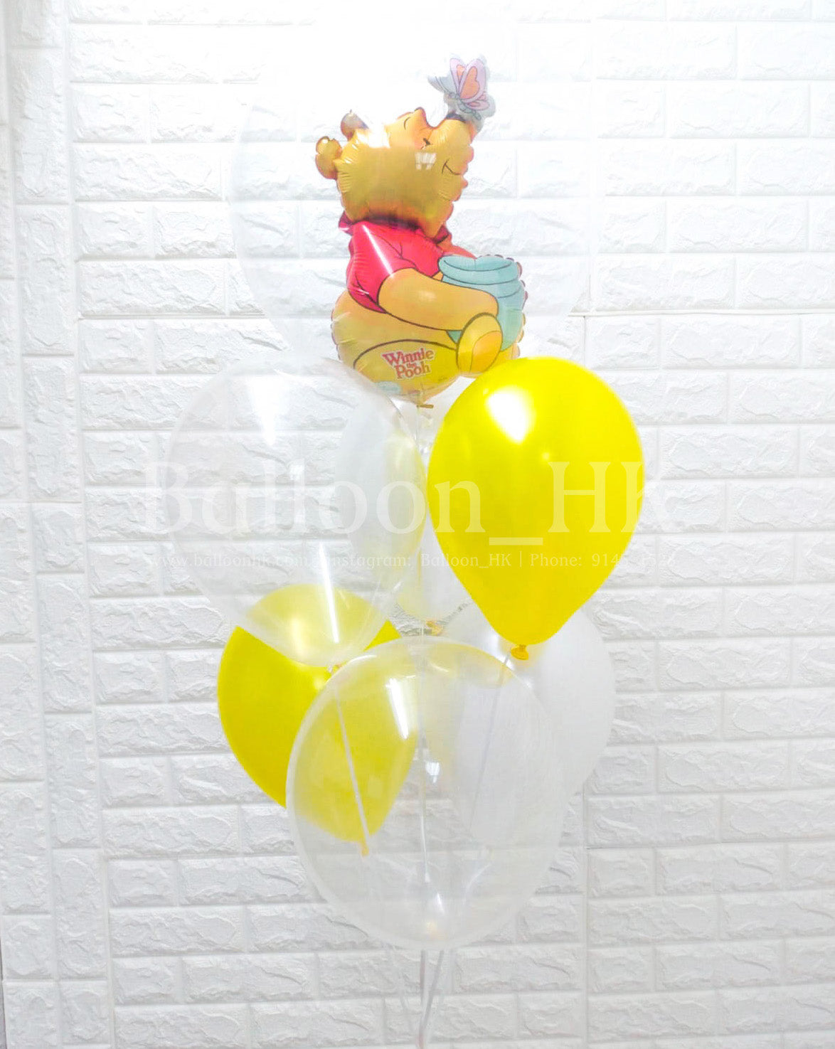 小熊維尼氣球 |兒童生日氣球 |卡通氣球|BalloonHK
