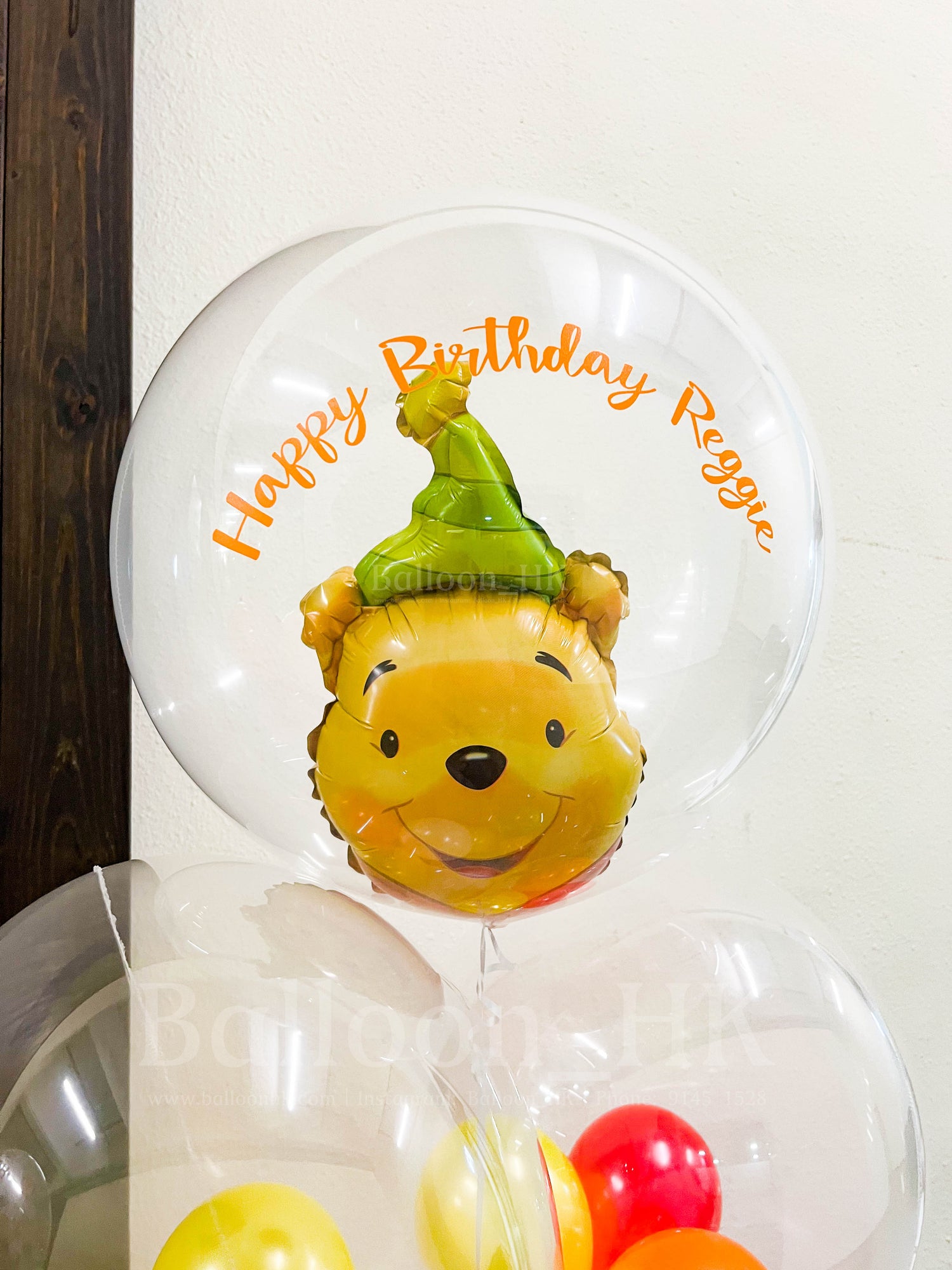 小熊維尼氣球|兒童生日氣球|Message氣球|BalloonHK