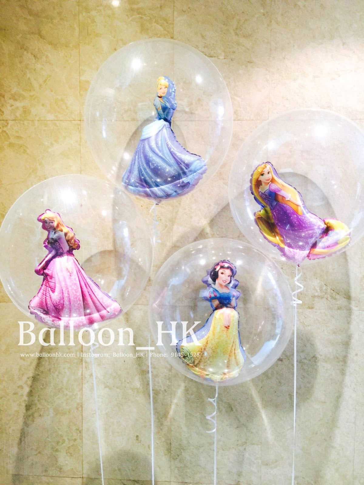 迪士尼公主氣球|兒童派對氣球|卡通氣球|BalloonHK