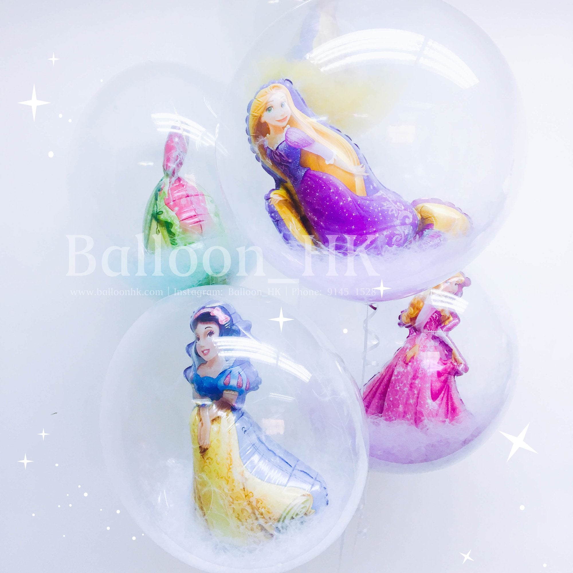 迪士尼公主氣球|兒童派對氣球|卡通氣球|BalloonHK