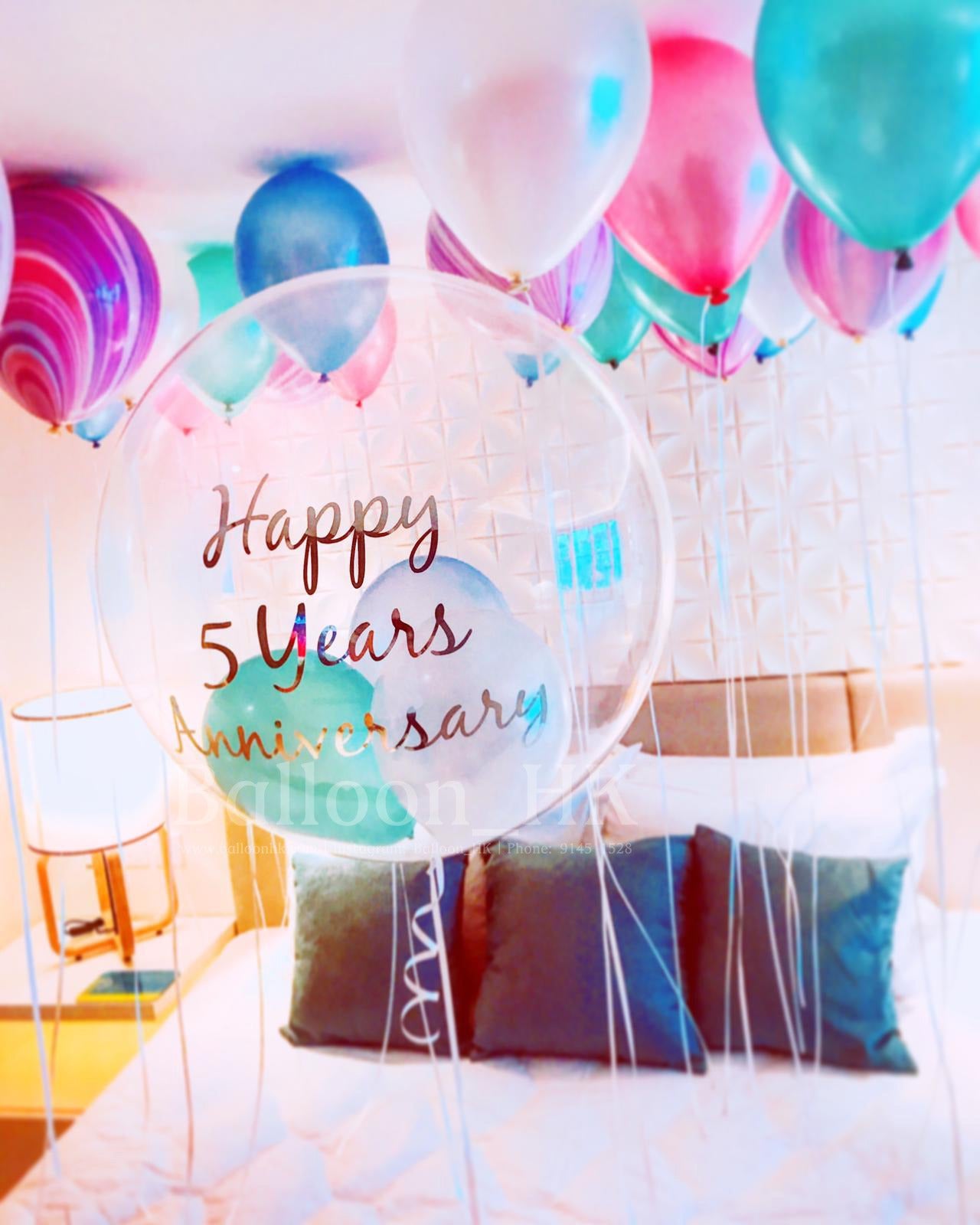 水晶波中波|Message氣球| 紀念日氣球| BALLOON HK 氣球專門店
