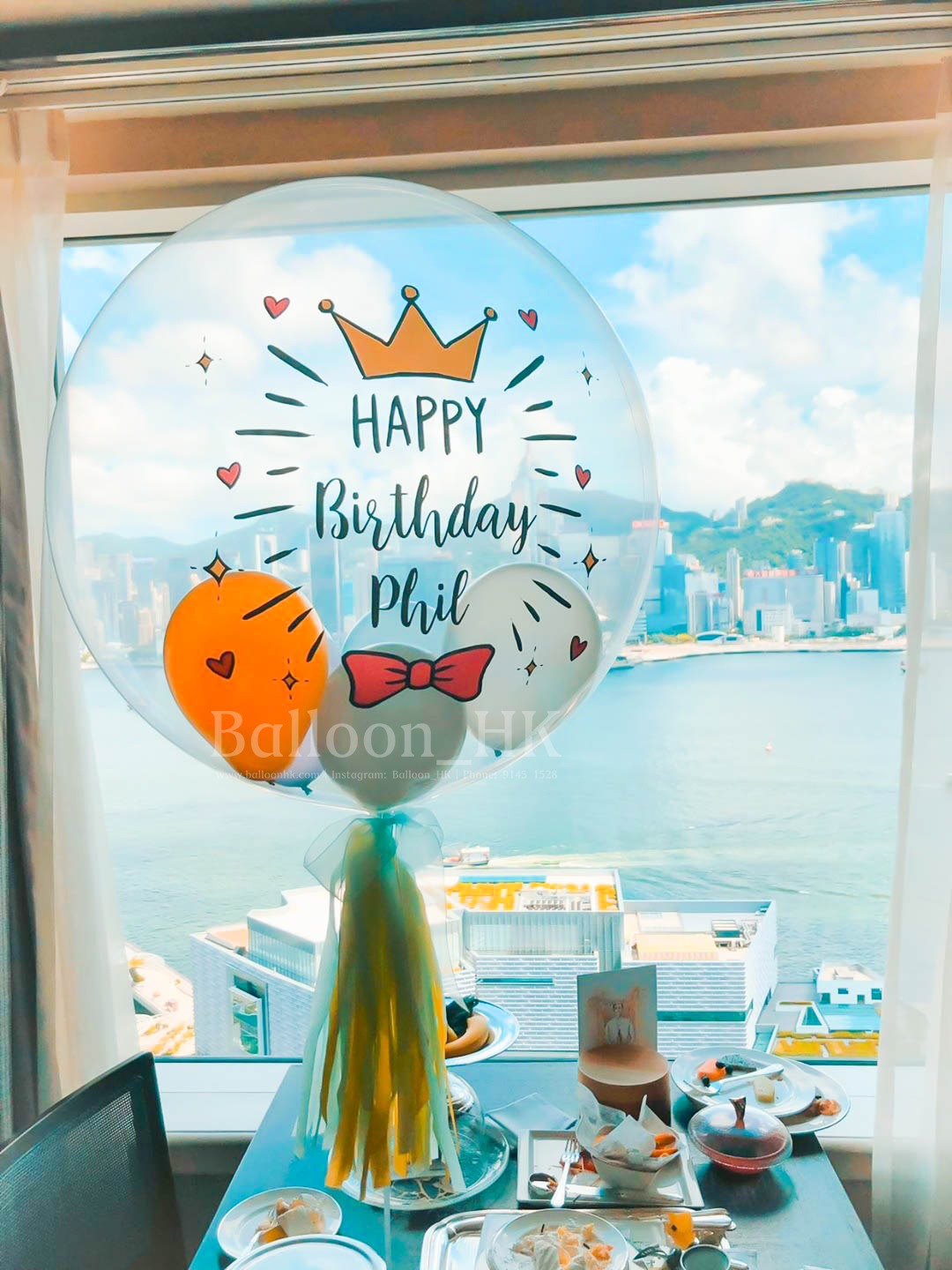透明波中波|Message氣球|生日氣球|BALLOON HK 氣球專門店