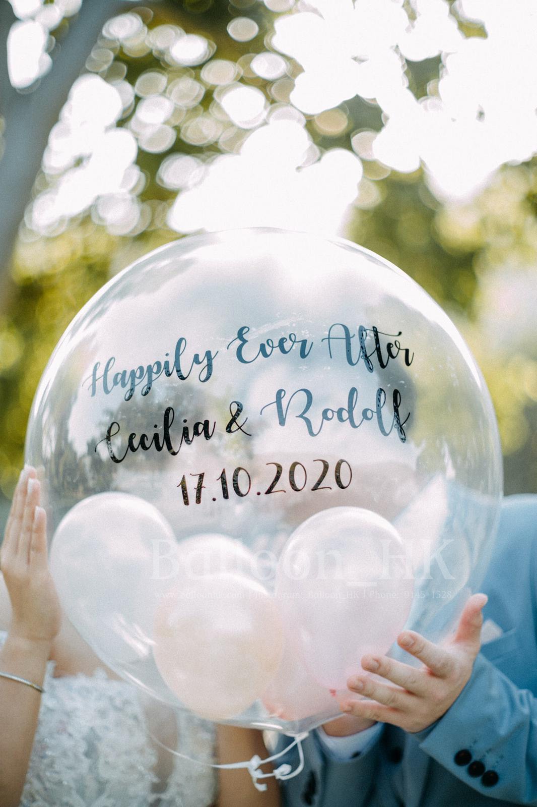水晶波中波|Message氣球| 婚禮氣球|BALLOON HK 氣球專門店
