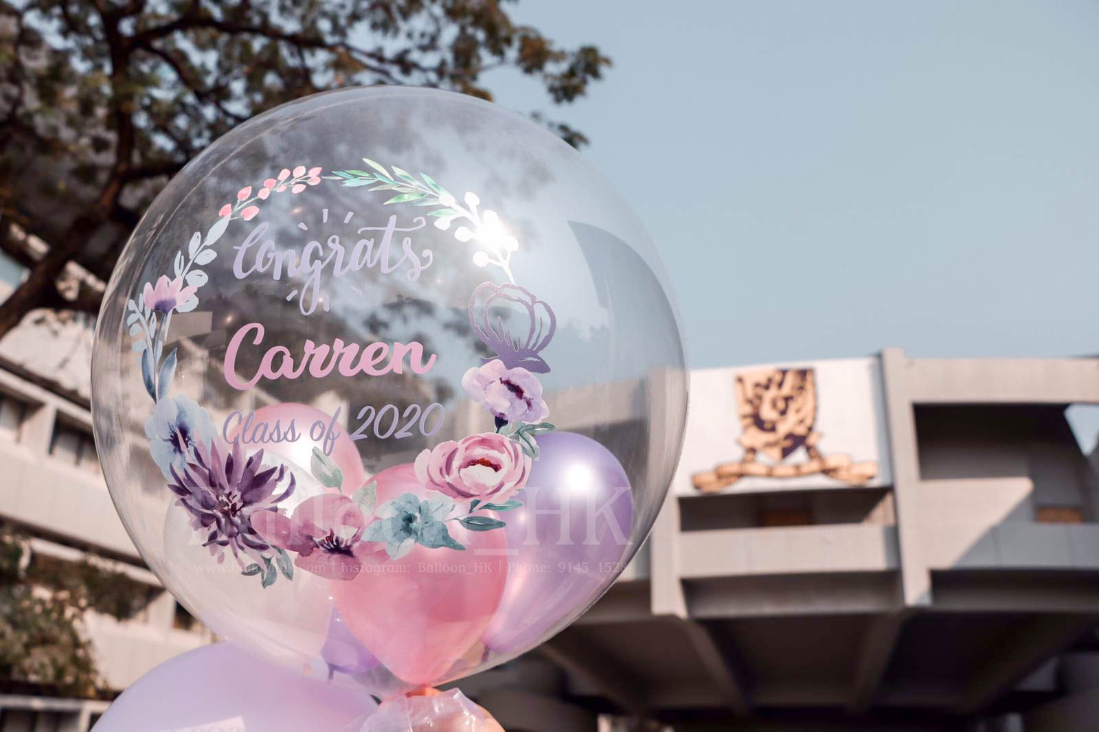 水晶波中波|畢業氣球| Message氣球|BALLOON HK 氣球專門店