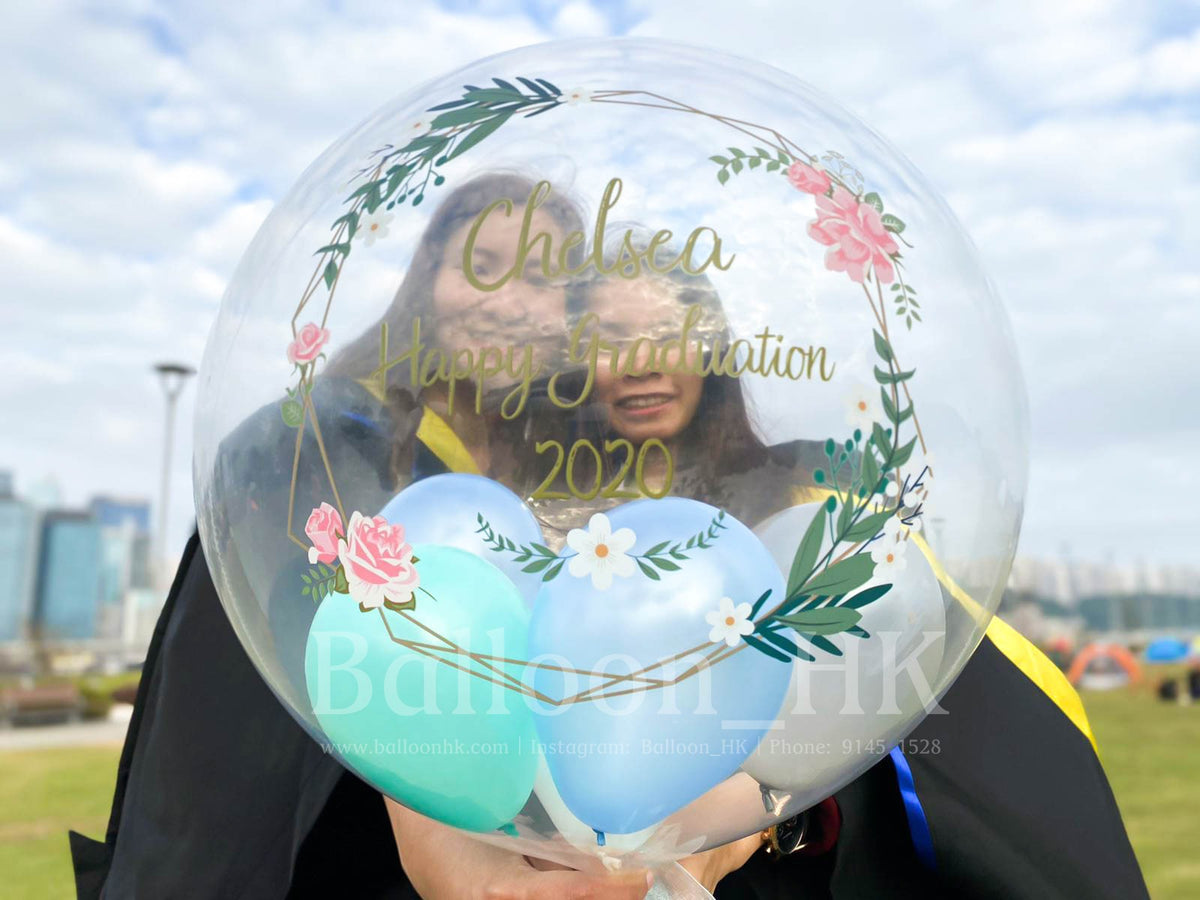 水晶波中波|畢業氣球| Message氣球|BALLOON HK 氣球專門店