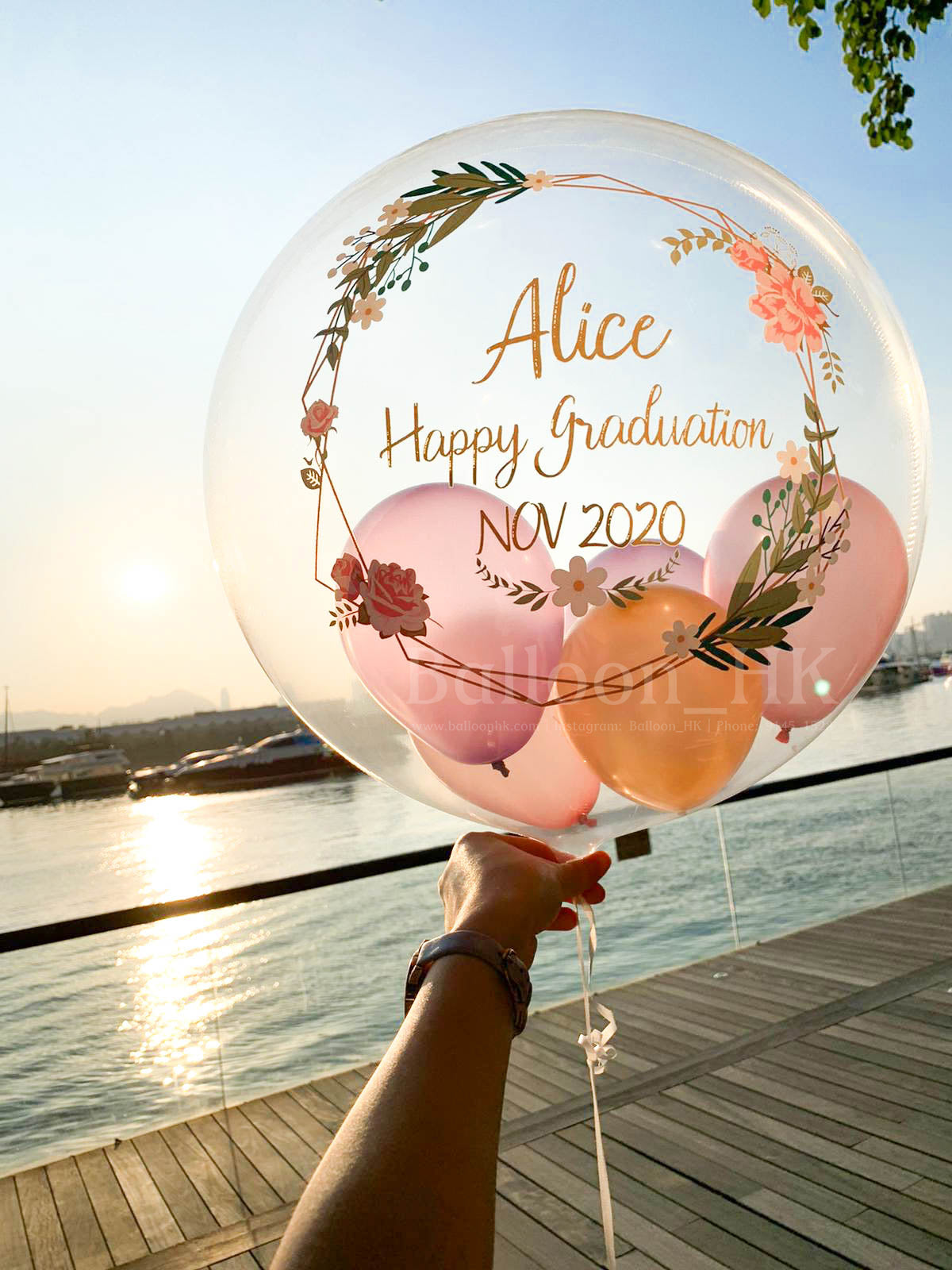 透明波中波|畢業氣球| Message氣球|BALLOON HK 氣球專門店