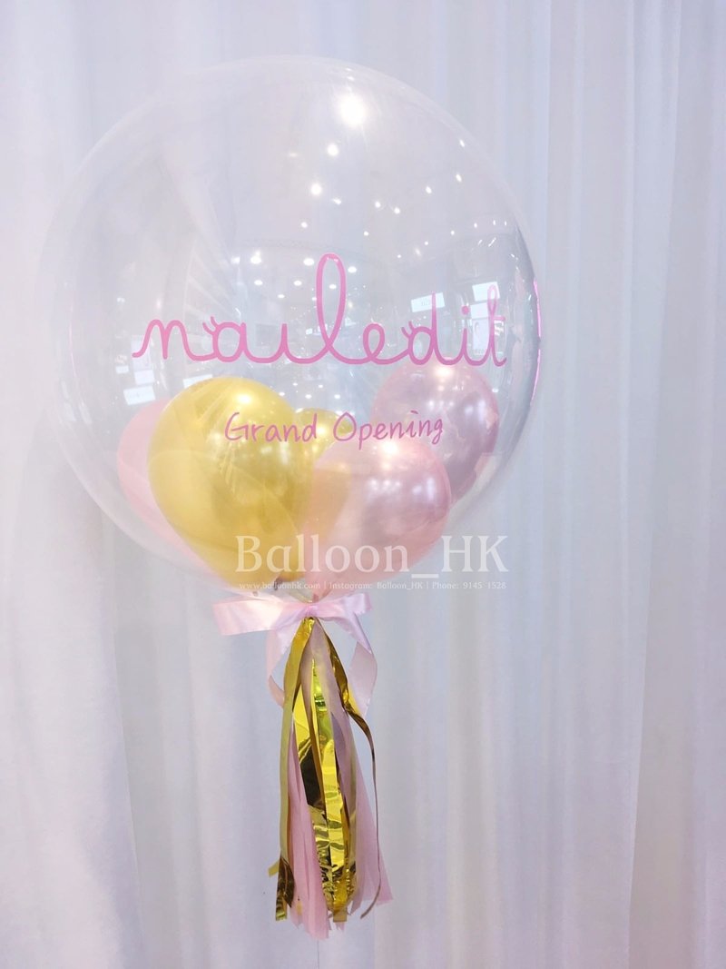 透明波中波|Message氣球| BALLOON HK 氣球專門店