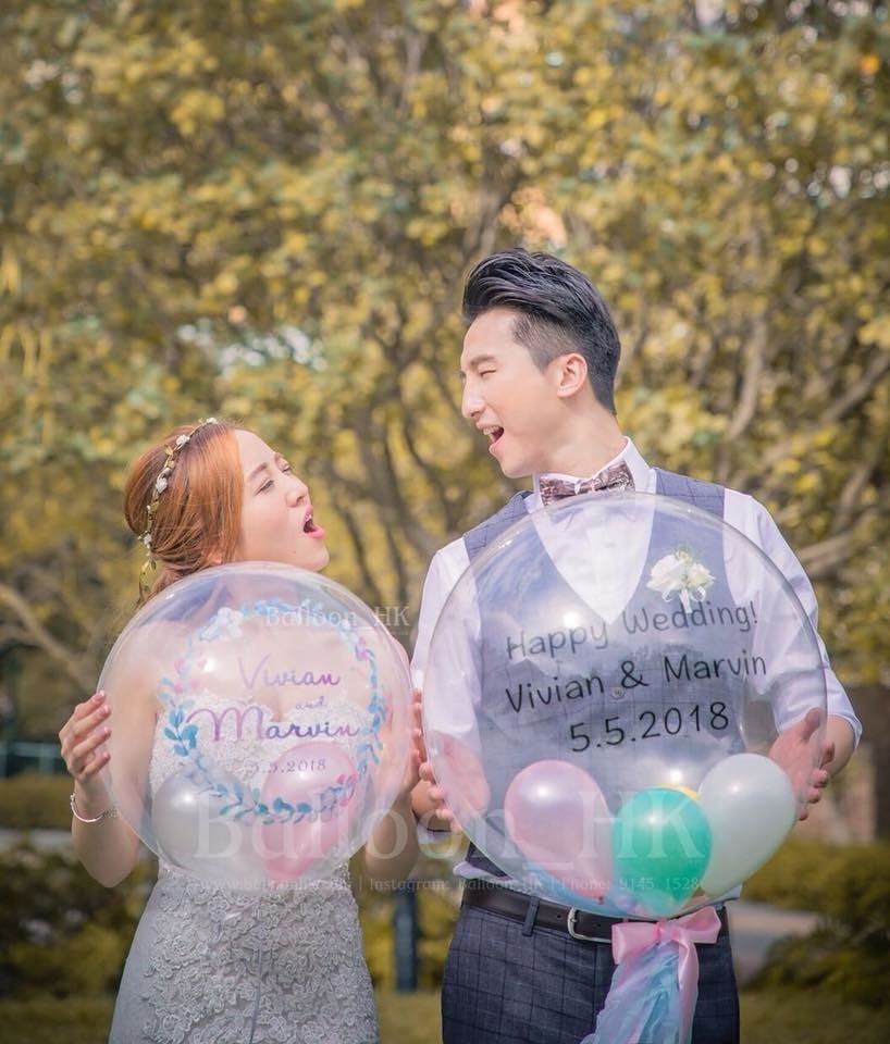水晶波中波|Message氣球| 婚禮氣球|BALLOON HK 氣球專門店