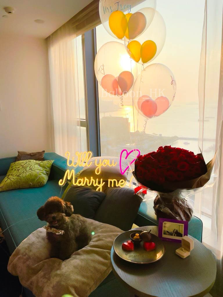 水晶波中波|Message氣球| 求婚氣球| BALLOON HK 氣球專門店