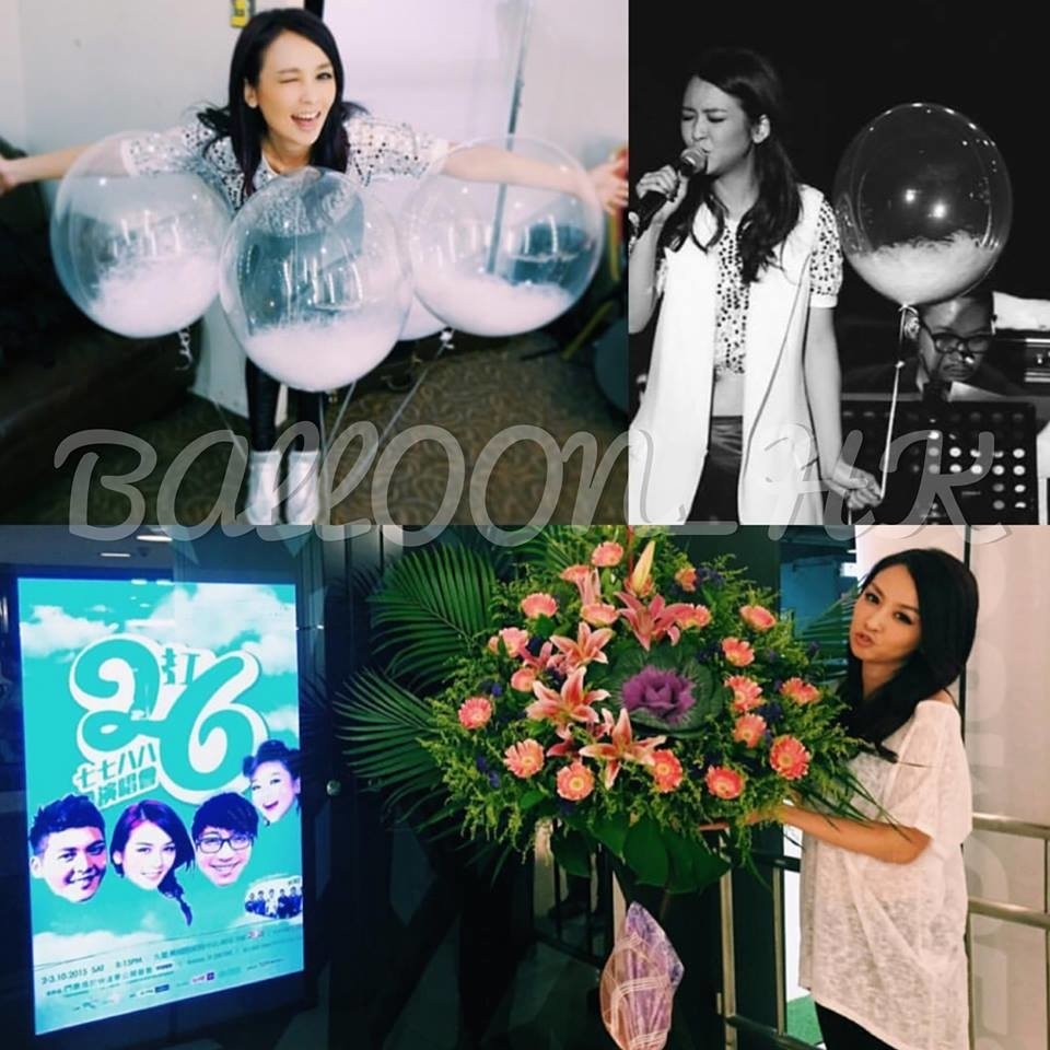透明羽毛氣球|羽毛球| BALLOON HK 氣球專門店